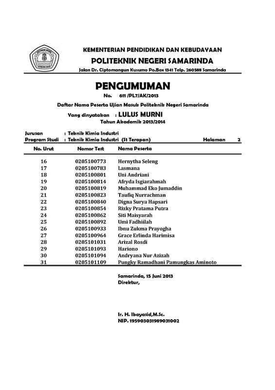 Tkim s1 murni 2RS