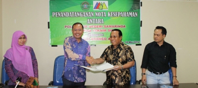 Direktur Teken MoU Dengan PT. BORNEO ABADI di Bidang ReadyMix dalam Pengembangan SDM Teknik SIPIL POLNES