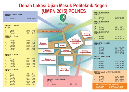 Denah Lokasi Ruang UMPN 2015