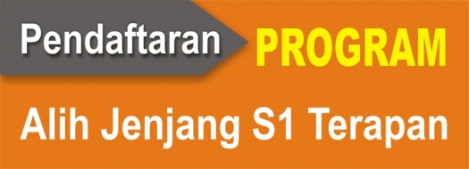 Pendaftaran Mahasiswa Baru Program Alih Jenjang S1 Terapan