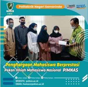 Penghargaan Mahasiswa Berprestasi Pekan Ilmiah Mahasiswa Nasional (PIMNAS)