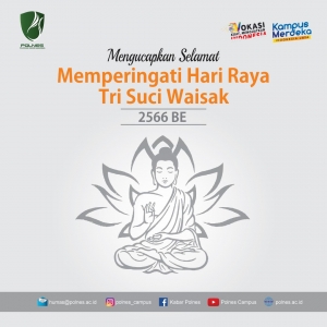 Mengucapkan Selamat  Memperingati Hari Raya Tri Suci Waisak 2566 BE