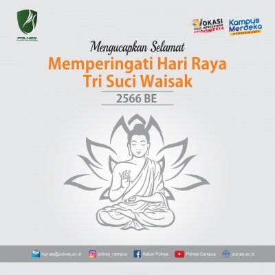 Mengucapkan Selamat  Memperingati Hari Raya Tri Suci Waisak 2566 BE