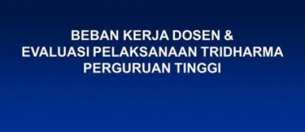 Aplikasi Beban Kerja Dosen 2017 - Update 23 Mei 2017