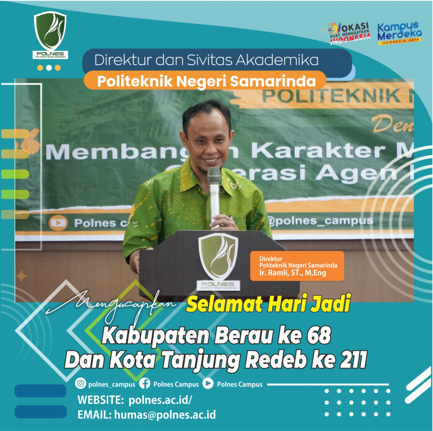 Selamat Hari Jadi Kabupaten Berau Ke 68 Dan Kota Tanjung Redeb ke 211