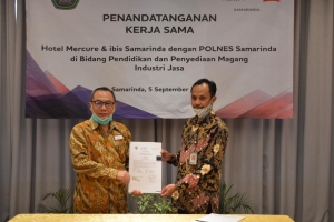 POLNES Teken MoU dengan Mercure - Ibis Samarinda Jaringan Accor Group Internasional Dalam Bidang Perhotelan