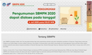 Pengumuman &quot;LULUS CADANGAN&quot; Hasil Seleksi SBMPN (Sebelumnya UMPN) POLNES Tahun Akademik 2020-2021