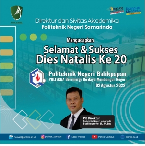 Selamat &amp; Sukses Dies Natalis Ke 20 Politeknik Negeri Balikpapan