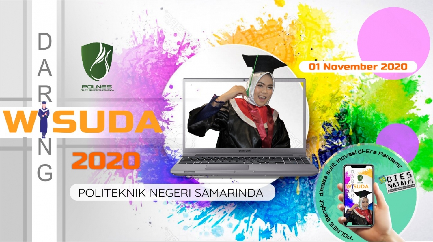 Pengumuman Jadwal Pelaksanaan Gladi Kotor, Gladi Bersih dan Wisuda DARING XXXII POLNES Tahun 2020