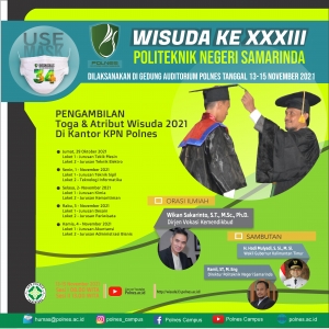 PENGAMBILAN Toga &amp; Atribut Wisuda 2021 Di Kantor KPN Polnes